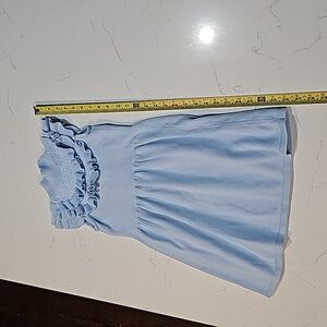 Janie and JackGirls Knit Dress Lt Blue Size 7